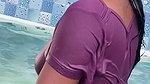 Naughty Girl Nipples are Visible Through Her Wet Clothes 1