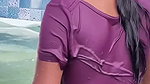 Naughty Girl Nipples are Visible Through Her Wet Clothes 1