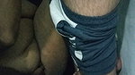 Threesome Hot Standing Sex at Steps