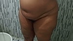 Solo Bathing Chubby Aunty