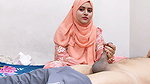Indian Beautiful Hijabi Sister in Law Romantic Conversation with Brother in Law and Handjob
