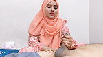 Indian Beautiful Hijabi Sister in Law Romantic Conversation with Brother in Law and Handjob