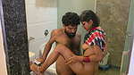 Desi Indian housewife fucked hard by husband in the bathroom