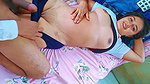 Stepsister soniya watching porn on mobile but her stepbrother seen and Fucking hard stepsister and Cum on her boobs hindi audio