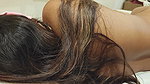 Real Desi Bhabhi Indian Slave Olivia used for feet licking, rubbing and hairplay while resting to satisfy for ultimate cum shot
