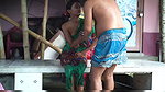 Pados ki bhabhi ko nadi ke bich me choda