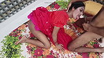 Indian Bhabhi Red Traditional Dress Intimate Sex with Devar – Homemade