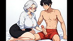 Grandma Charmed the Neighbor And Seducing