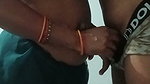 Desi village wife and boy play with big