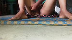Chatai wali k usi ke chatai pe leta ke boor ko chod chod ke laal kar diya