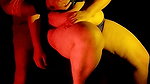An Indian couple having intense sex in a dark room