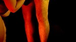 An Indian couple having intense sex in a dark room