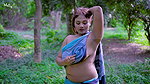 Horny beauty pooja blouseless backless seductive photoshoot 1