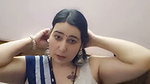 Sexy punjabi lady big deep navel in blue saree 1