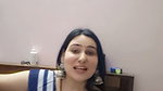 Sexy punjabi lady big deep navel in blue saree 1