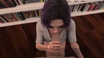 Bloody Passion Cap 5 – College Friend Sucks My Cock in the Library