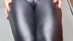 Blonde latina in leather giving a deepthroat after a hot striptease