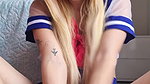 BIg boobs Sailor gives you a good footjob until you shoot a huge load all over her feet