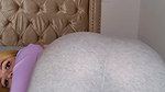 Big ass latina sucking a bwc in her bedroom