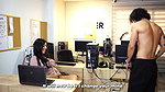 Big-assed brunette secretary offers her help to the boss’s son in the office to get an advantage