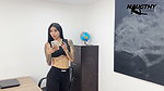 Beautiful teacher records a porn video in the classroom