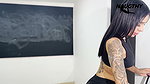 Beautiful teacher records a porn video in the classroom