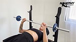 Beautiful tattooed girl masturbates in the gym