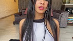 Beautiful girl fucks two cocks at the same time