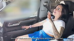 Ana Black shoves a big cucumber up her pussy until she cums in the car – Juan Bustos ROAD