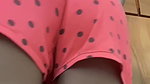 An attractive 18-year-old with a perfect figure in a real amateur video