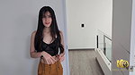 Amateur couple is recorded by a camera while they undress and have hot sex in their living room