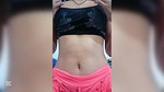 A schoolgirl over 18 years old in her room after bathing