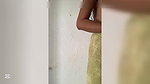 A schoolgirl over 18 years old in her room after bathing