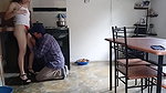 A lucky cleaning worker surprises this divine horny stepmother ready to fuck in heels
