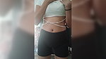 18-year-old girl alone in her room. Homemade video