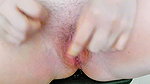 ring in the middle of the pussy squeezing it with lips