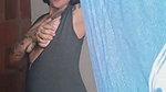Sexy artisan crochet touches her tits