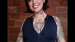 Sexy artisan crochet touches her tits