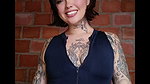 Sexy artisan crochet touches her tits