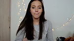 Sexy petite with cute face teasing you with her sexy legs