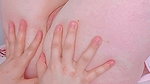 She, pink and juicy, innocent-looking panties, marked by the innocent
