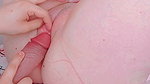 She, pink and juicy, innocent-looking panties, marked by the innocent
