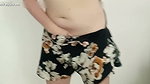 Showing under my skirt, my soft pink pussy