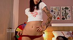 Skinny Colombian Effy Loweell with the face of an innocent girl and a lustful body seduces you by moving and modeling