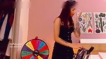 Skinny Colombian girl with a sweet and sensual look dresses and gets ready to go out with her friends, while transmittin