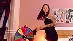 Skinny Colombian girl with a sweet and sensual look dresses and gets ready to go out with her friends, while transmittin