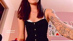 Skinny Colombian girl with a sweet and sensual look dresses and gets ready to go out with her friends, while transmittin