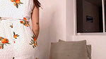Skinny Colombian with a tattooed body seduces you