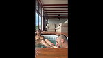 Stepsister ScarlettKent gets lick in her feet, toes and soles in a hot tub by her stepbrother