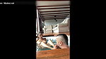 Stepsister ScarlettKent gets lick in her feet, toes and soles in a hot tub by her stepbrother